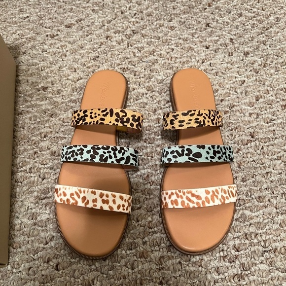 New Madewell The llana Colorblock Slide Sandal - Picture 3 of 5